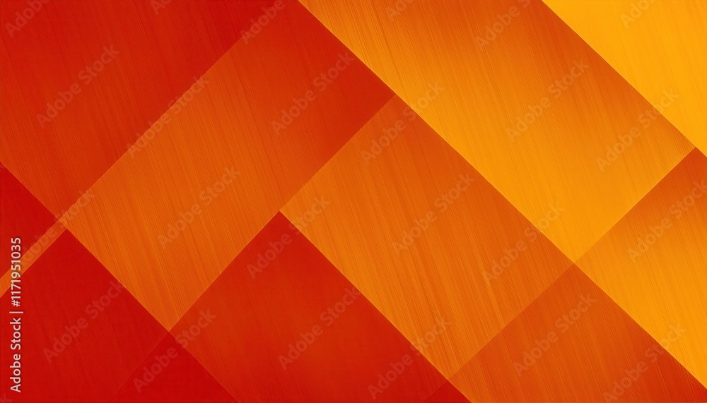 Poster vibrant abstract geometric gradient in warm orange and red tones with diagonal stripes for modern ar