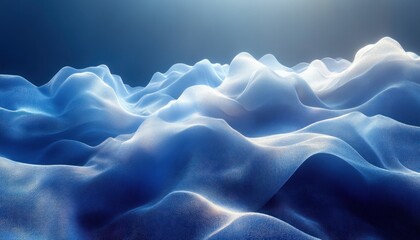 Obraz premium Calm Blue Gradient Background with Smooth Transitions for Creative Abstract Design