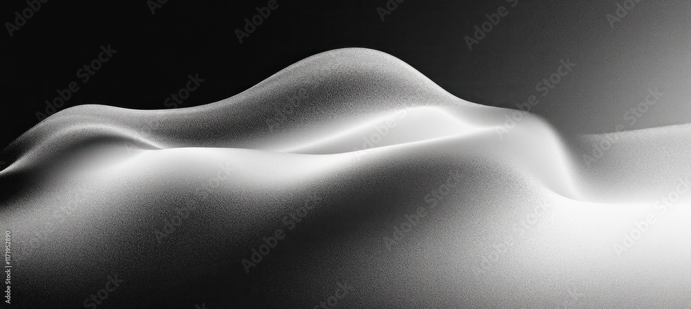 Poster monochrome gradient abstract poster textured background calm design soft glowing header black white 