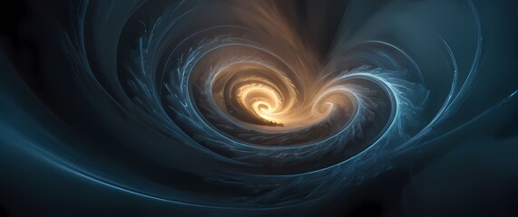 Naklejka premium An artistic interpretation of chaos expressed through swirling shapes and forms