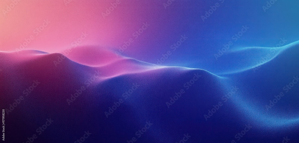 Poster blue gradient background smooth noise texture minimal design soft ambient lighting wallpaper poster 