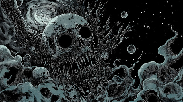 Cosmic devourer: when the universe meets oblivion. Oblivian. Illustration