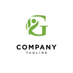Letter G Wellness Logo Icon Vector