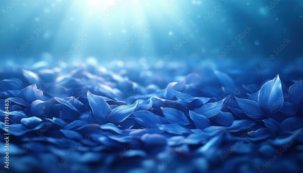 Poster serene blue gradient background with smooth transition for creative abstract digital art