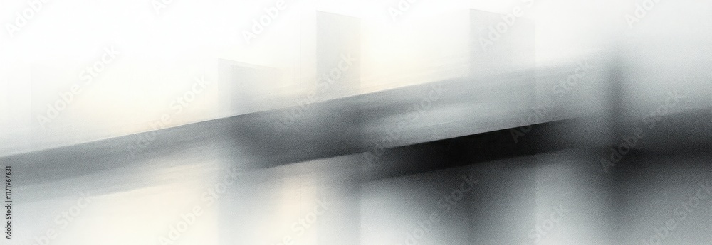 Poster Gray White Monochrome Abstract Background Soft Focus Gradient Noise Texture Elegant Design