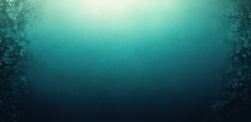 Obraz premium Teal and Dark Blue Gradient Background with Light Reflections Dreamy Soft Texture