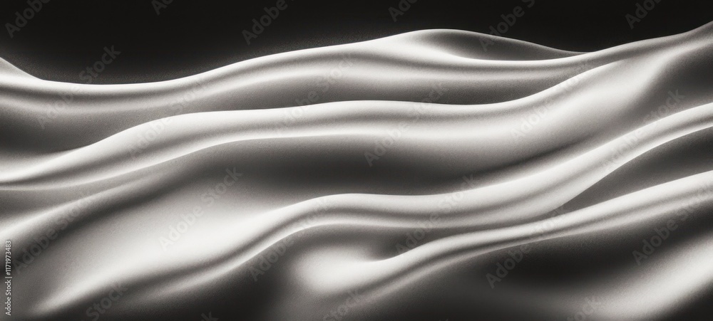 Poster abstract monochrome flowing fabric texture soft gradients background
