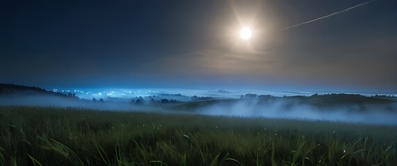 Expansive views of swaying grass fields beneath a deep blue sky