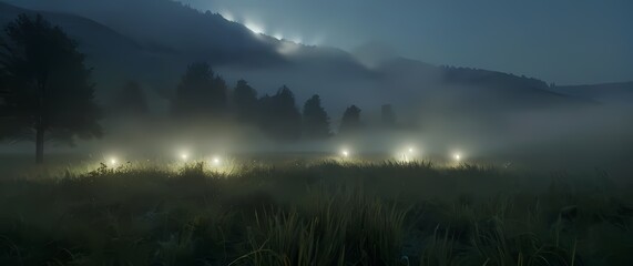 Gentle swaying meadows inviting meditation in serene surroundings