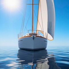 Fototapeta premium sailing boat on the sea