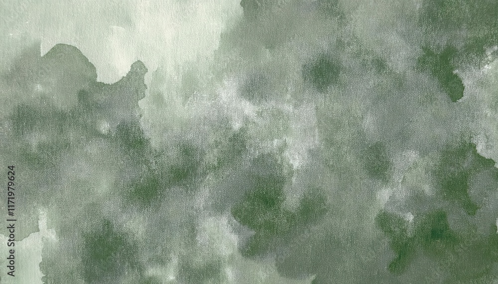 Poster abstract green watercolor texture with soft cloud like patterns, perfect for modern backgrounds, art