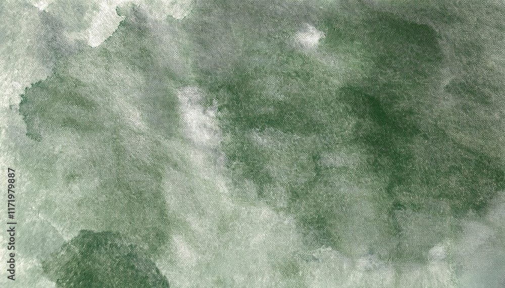 Poster abstract green watercolor texture with soft cloud like patterns, perfect for modern backgrounds, art