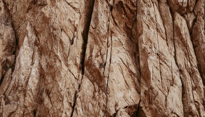 Stunning Close-Up of Textured Brown Rock Surface with Natural Cracks, Patterns, and Layers for Geology, Design, or Nature Concepts