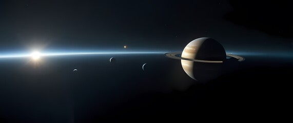 Richly detailed representations of solar system bodies like Saturn and Jupiter