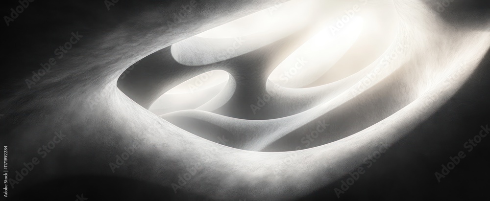 Poster minimalistic abstract black to white gradient background with soft lighting for poster and banner de