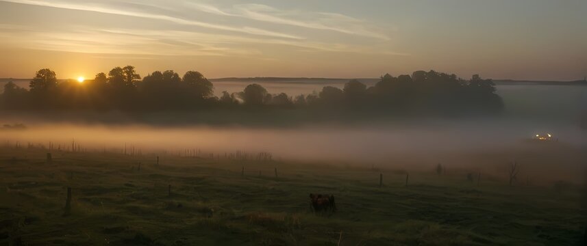 The daily rhythms of life in rural landscapes depicting vibrancy and existence harmonizing beauty