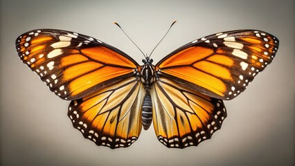 Fototapeta premium High-resolution images of Plain Tiger butterflies. Stunning nature photography showcasing intricate wing details.