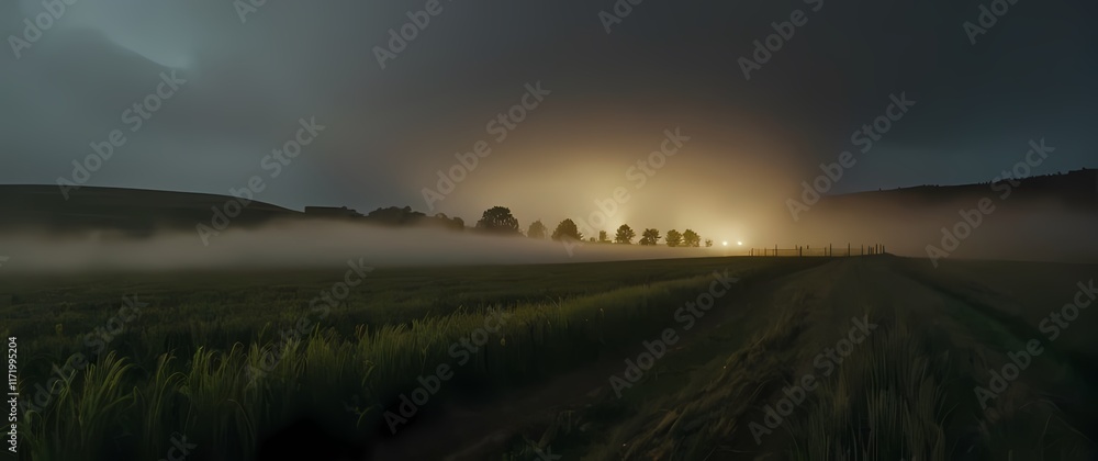 Wall mural the tranquility of wind rustling through fields enhancing the sensory experience of nature
