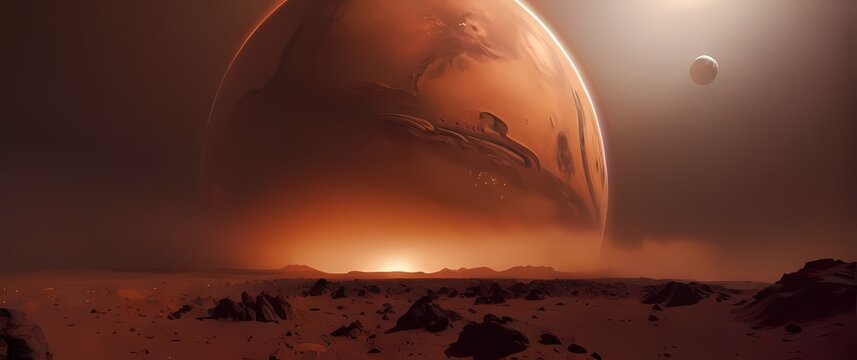 The vibrant themes of Mars depicted through exploratory journeys filled with wonder