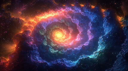 Abstract explosion of bright rays in orange, yellow, and electric green radiating from a central point, symbolizing powerful energy, chaos, and transformation
