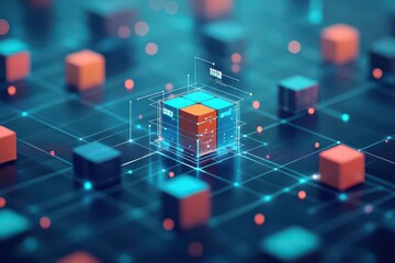 Dynamic logistics ecosystem showcasing digital control towers managing freight mobility across transport systems