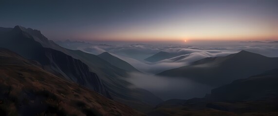 Wild and scenic vistas revealing breathtaking horizons mountains and valleys