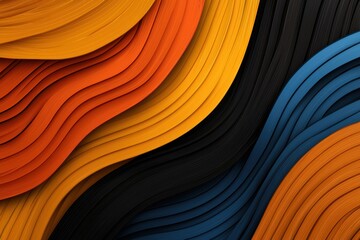 A striking and vibrant neon color lines seamless pattern on a sleek black background, creating a modern and eye catching design that is perfect for a variety of printed or digital applications.