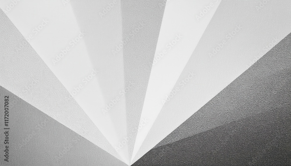 Aufkleber abstract geometric composition featuring overlapping transparent layers in gray and white tones, ide