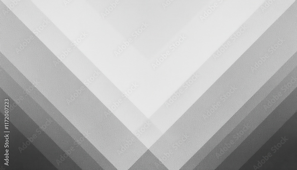 Aufkleber Abstract Geometric Composition Featuring Overlapping Transparent Layers in Gray and White Tones, Ideal for Minimalist Art Concepts