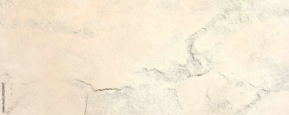 Poster beige concrete wall showing cracks and texture creating an abstract background