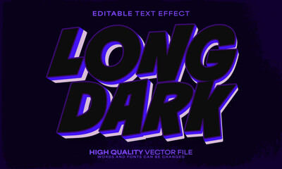 Retro text effect, editable text effect and party 3d font style bold shadow vintage poster design