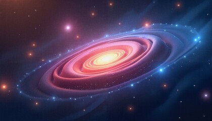 wirling cosmic island of stars