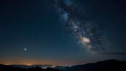 Fototapeta premium night sky with stars