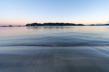 和歌山県　串本からの夕陽の風景(2024年12月)