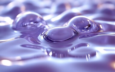 Close-up of purple liquid with bubbles.