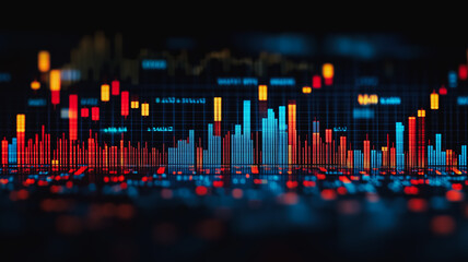 Data Stream Symphony: Abstract visualization of vibrant, dynamic data points forming a cityscape at night, representing the flow and energy of information in the digital age.