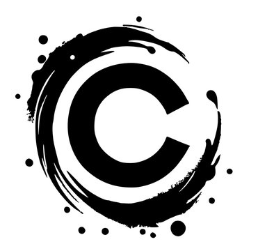 recommend clip art: C letter logo silhouette vector design