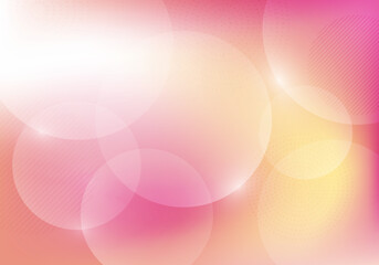 Abstract of pink and yellow gradient design of vivide background. Mesh design for clean design with gradient circles.