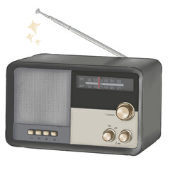 Black Vintage Radio