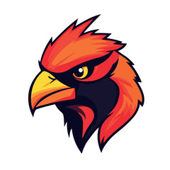 Bird sports mascot logo vector illustration
