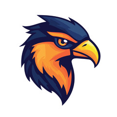 Bird sports mascot logo vector illustration