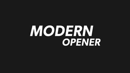 Slide Across Opener Titles Overlay