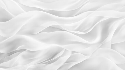 Fototapeta premium Soft white wrinkled fabric for graphic design or wallpaper.