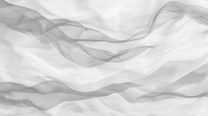 Obraz premium Soft white wrinkled fabric for graphic design or wallpaper.