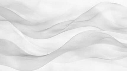 Soft white wrinkled fabric for graphic design or wallpaper.