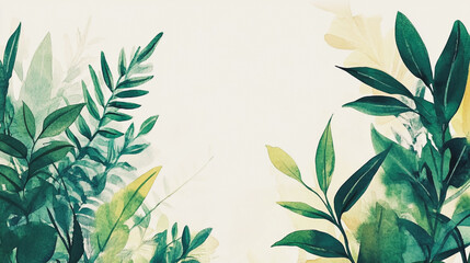 Elegant wedding invitation card background vector. Minimal hand painted watercolor botanical flowers texture template background. Design for wedding, vip cover, poster, rsvp moderncard.Valentine's Day