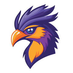 Fototapeta premium Bird sports mascot logo vector illustration