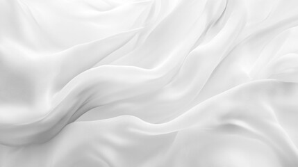 Naklejka premium Soft white wrinkled fabric for graphic design or wallpaper.