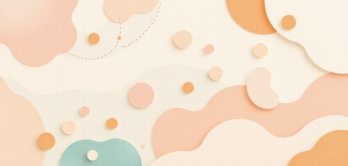 Abstract background featuring vibrant pink and orange hues with overlapping circles creating a dynamic visual effect