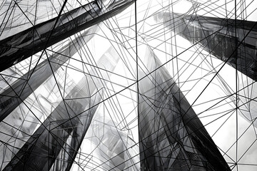 Intricate Intersections: An Abstract Exploration of Connectivity and Structure Through Geometric Lines